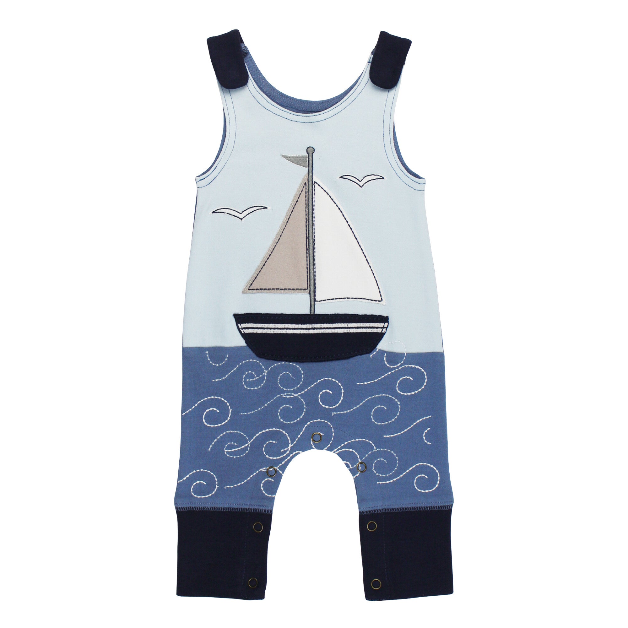 Sailboats Bamboo Tank Romper