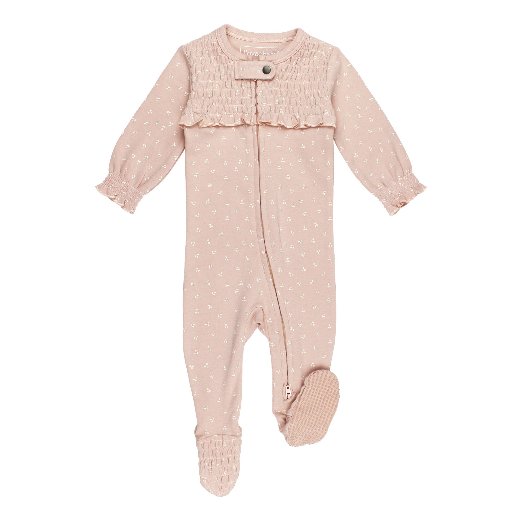 Sweet Rose Smocked Footie main image 0