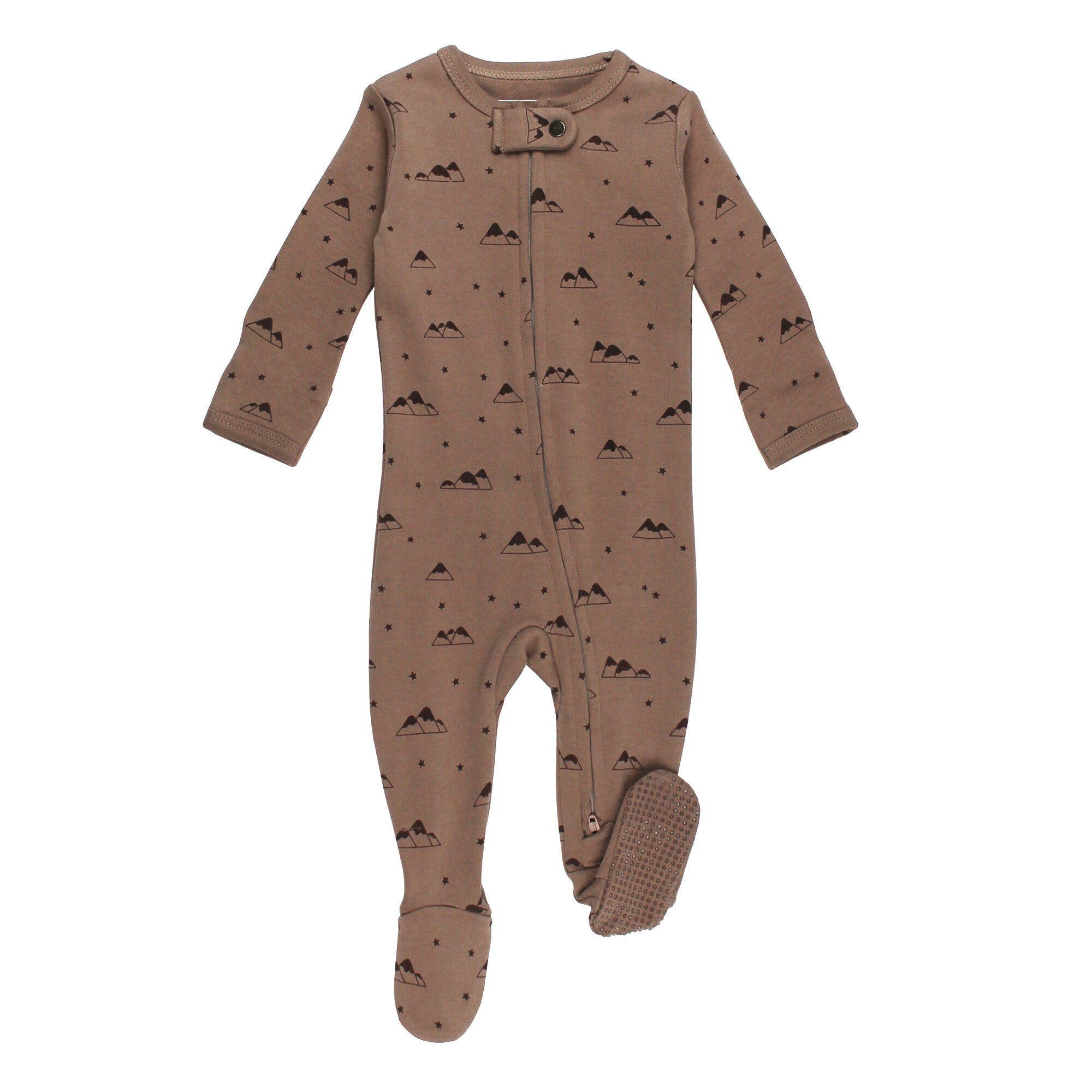 Pima Cotton Zipper Footie- Air Travel