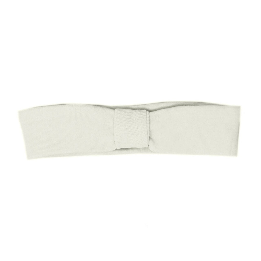 Organic Headband in Stone, an off white color.