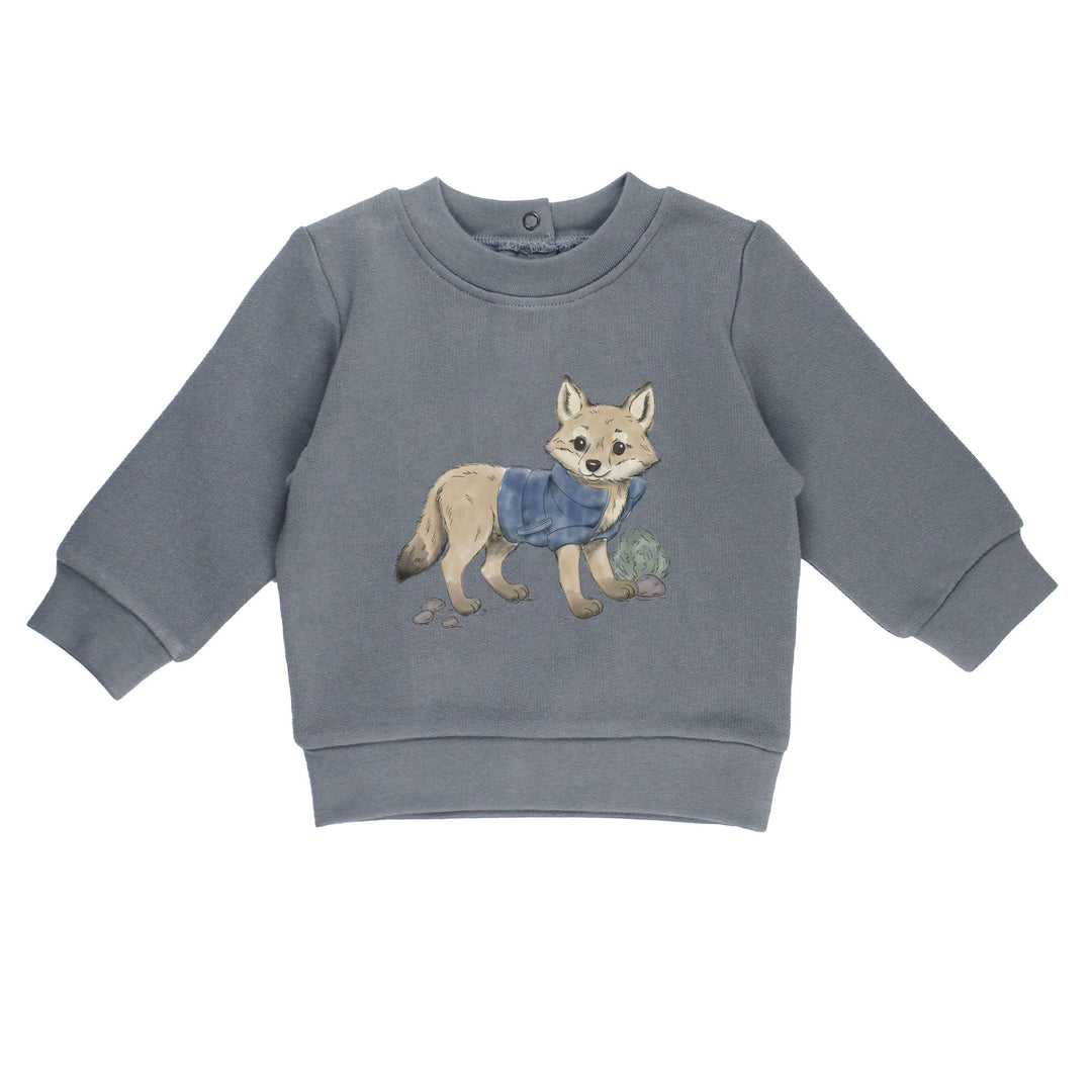 Cozy Fleece Crewneck Sweatshirt in Coyote.