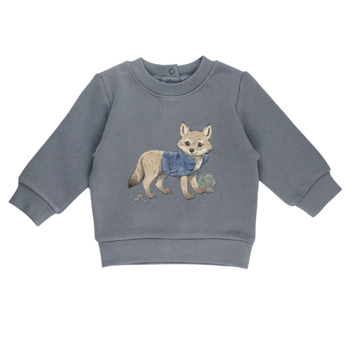 Cozy Fleece Crewneck Sweatshirt in Coyote.