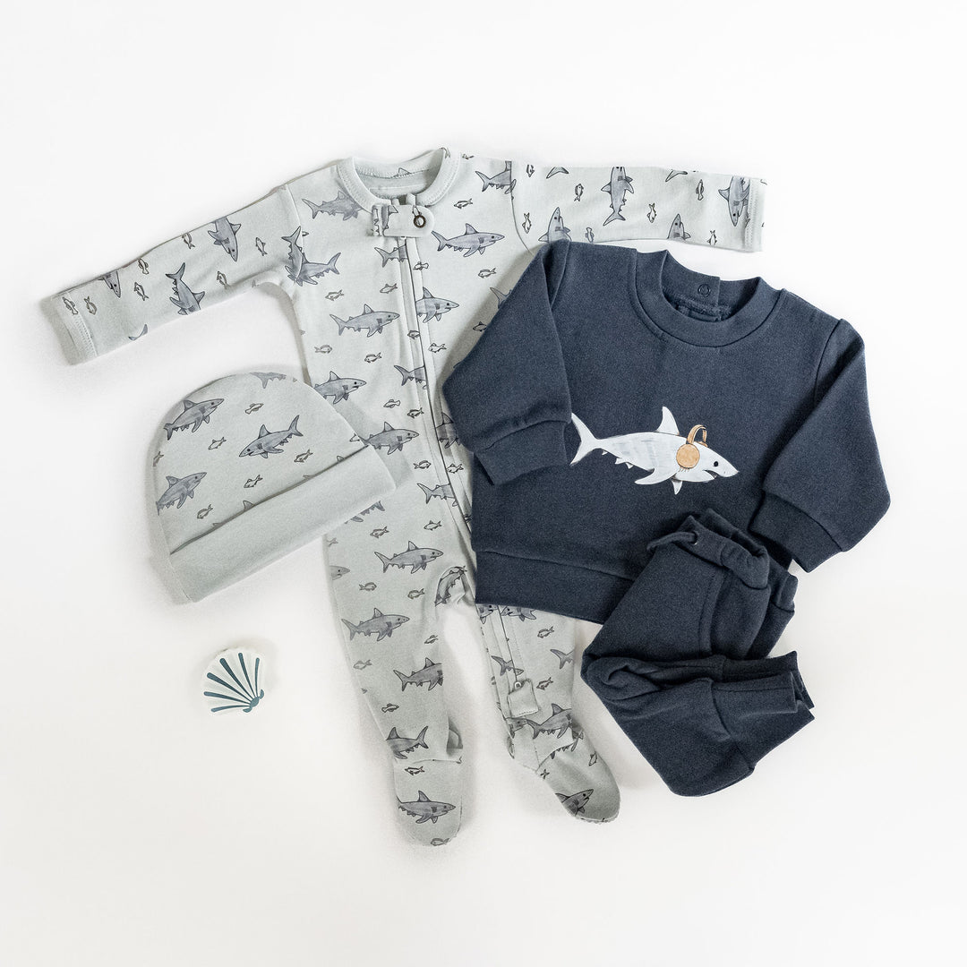 Sharks | Kids' Cozy Fleece Crewneck Sweatshirt
