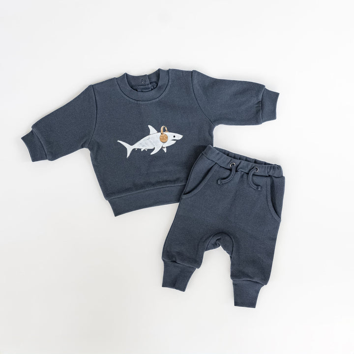 Sharks | Kids' Cozy Fleece Crewneck Sweatshirt