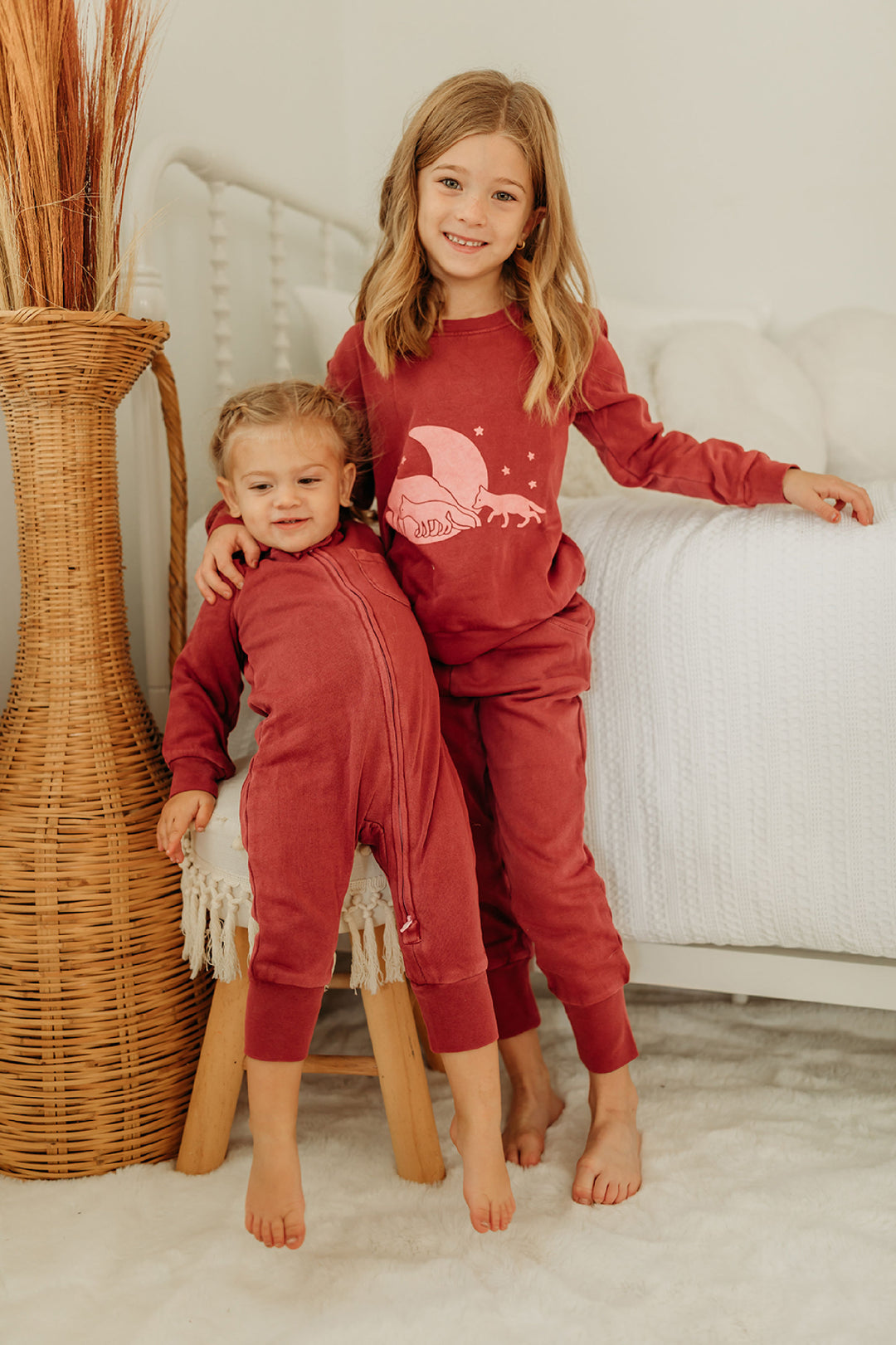 Cozy Rompers Cherry | Organic Cozy Zipper Romper – L'ovedbaby