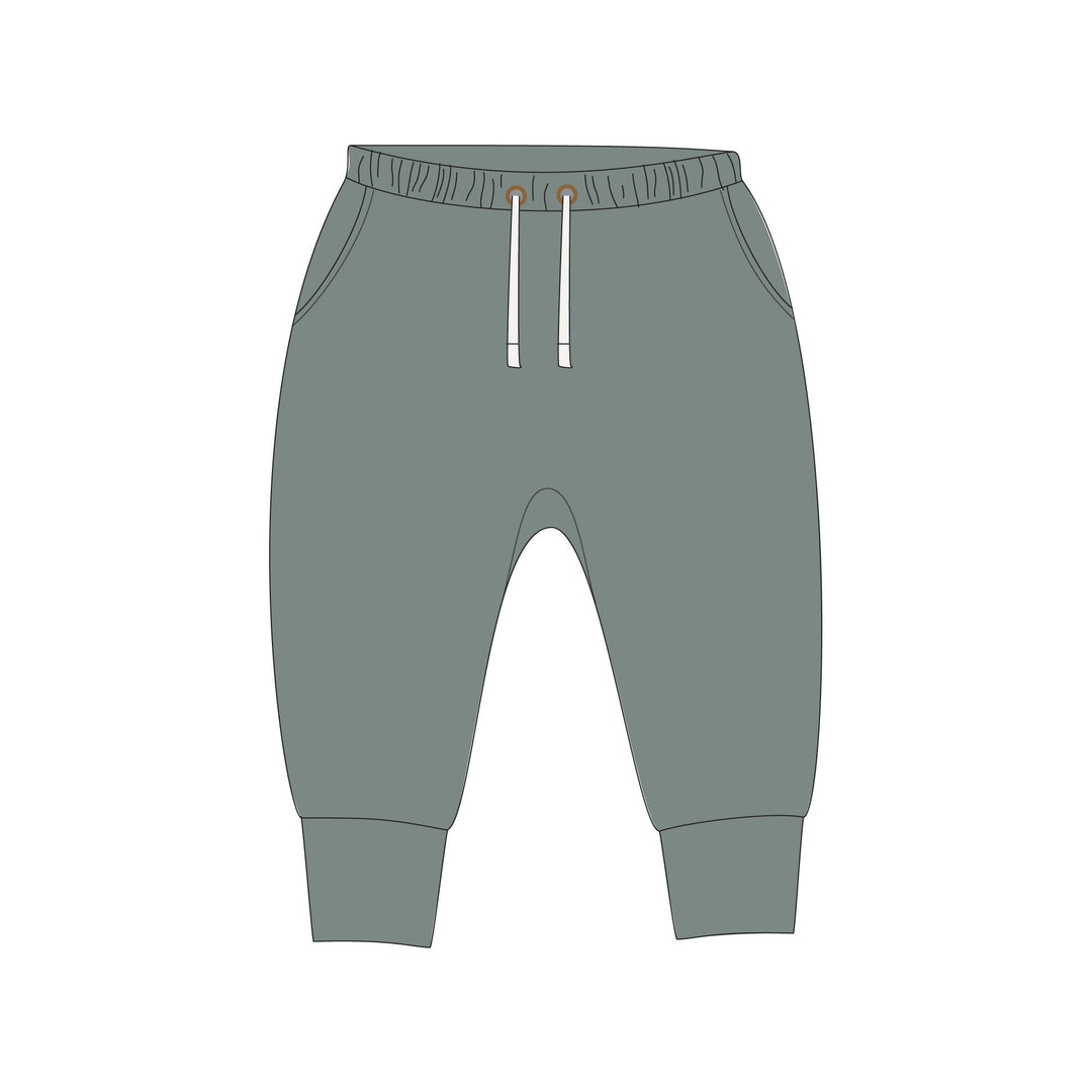 Cozy Fleece Jogger in Jade.
