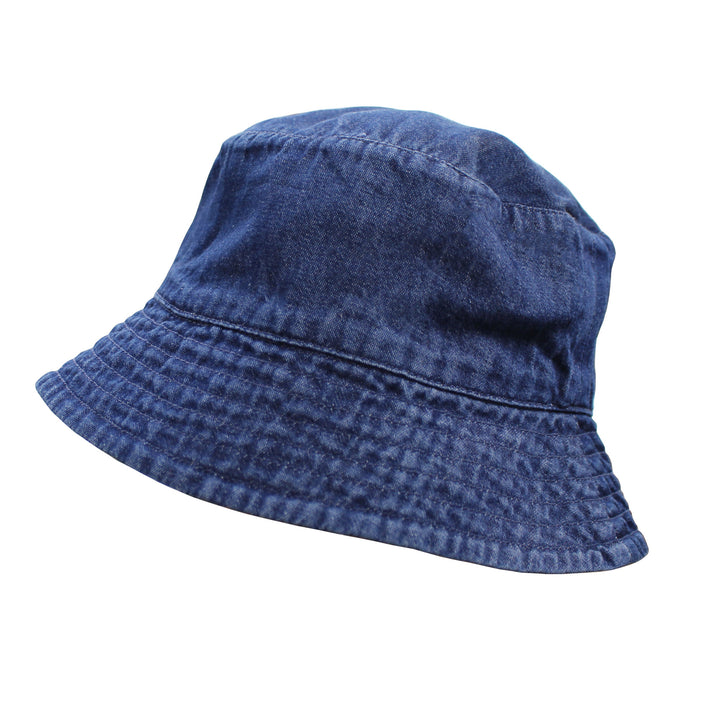 Denim Bucket Hat in Denim.