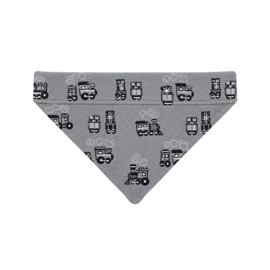 Holiday Thermal Pet Bandana in Tinsel Train.