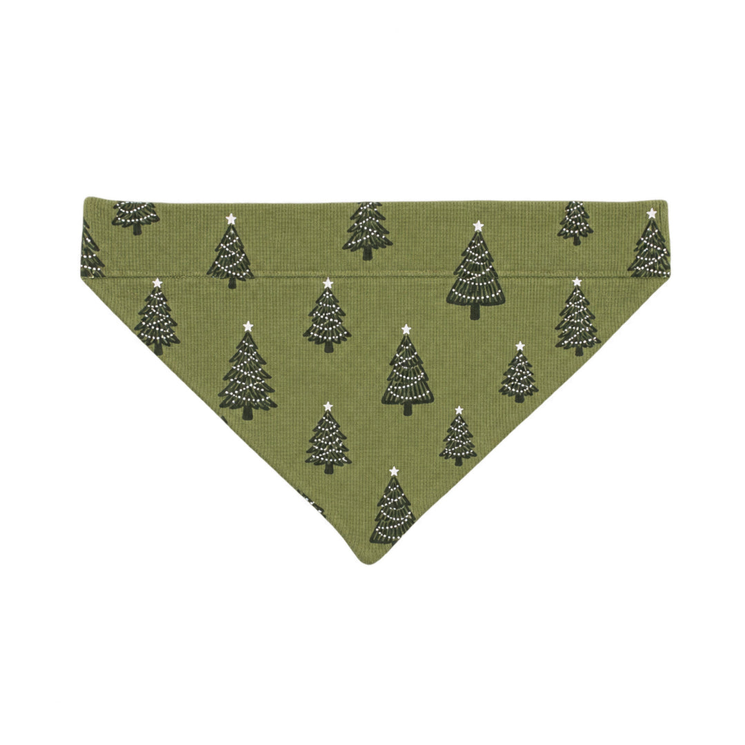 Holiday Thermal Pet Bandana in Twinkle Tree.