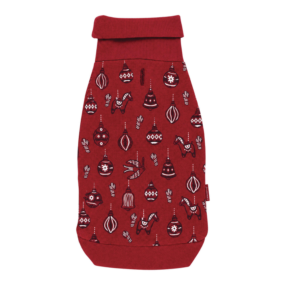 Back view of Holiday Dog Sweater in Ornamini.