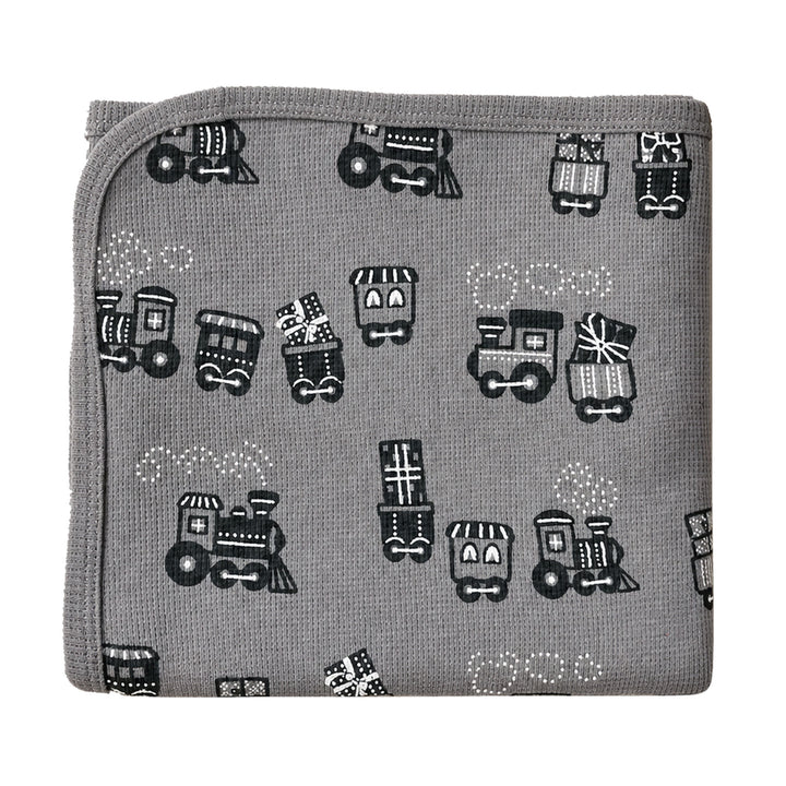 Holiday Thermal Blanket in Tinsel Train.
