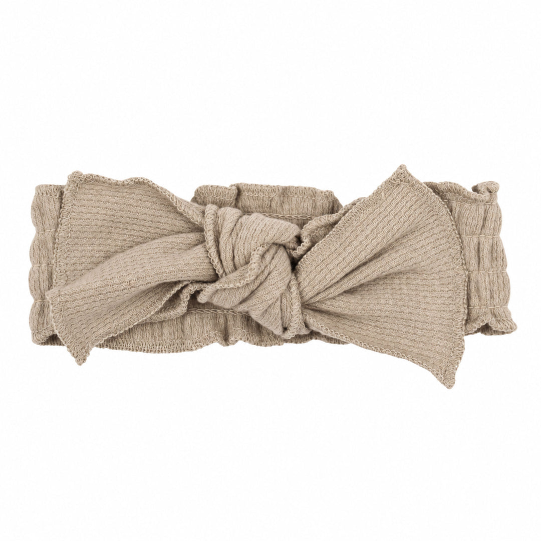 Holiday Thermal Smocked Headband in Ginger Glow.