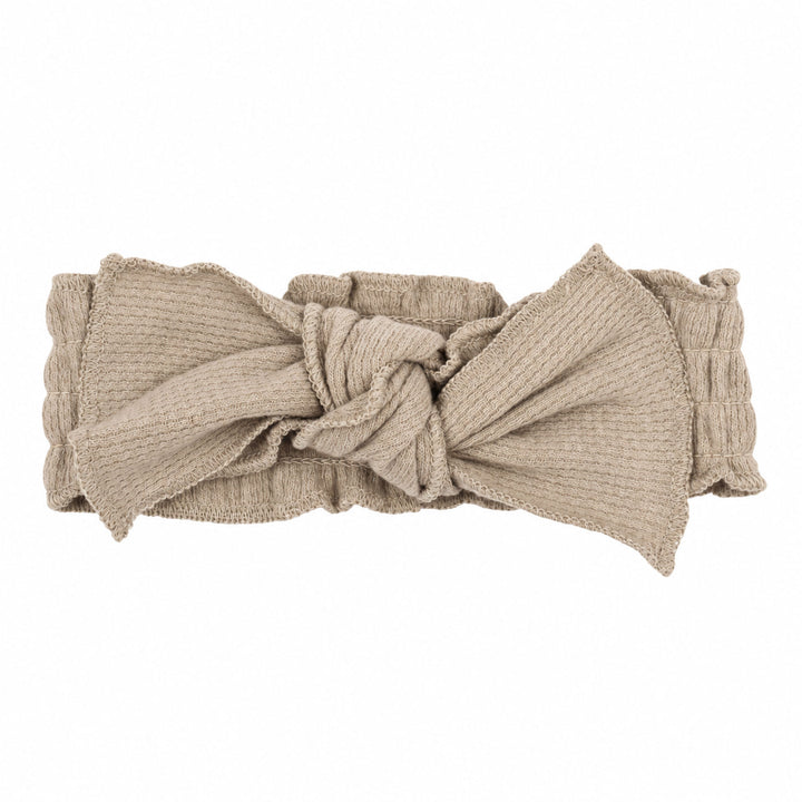 Holiday Thermal Smocked Headband in Ginger Glow.