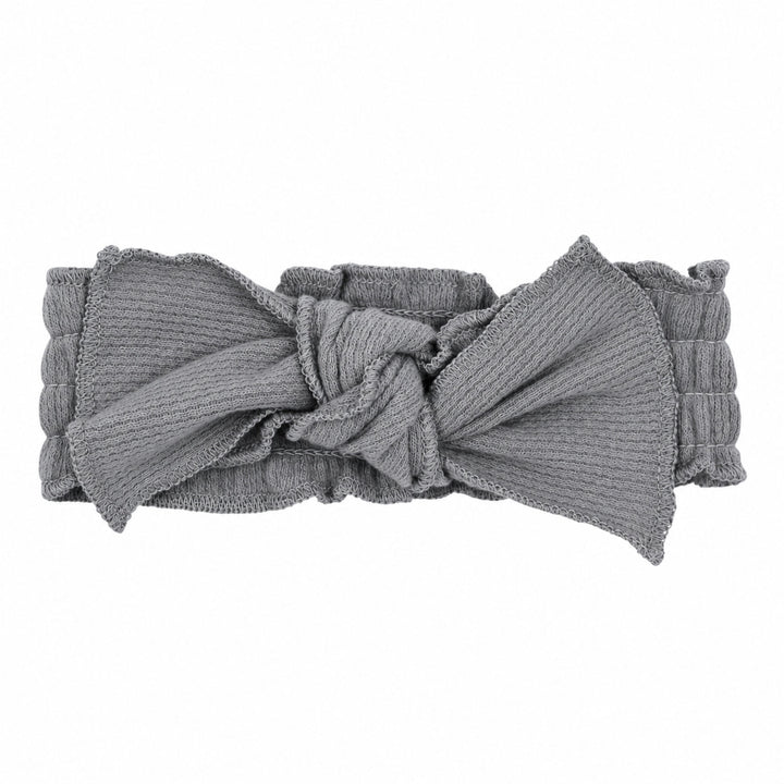Holiday Thermal Smocked Headband in Tinsel Train.
