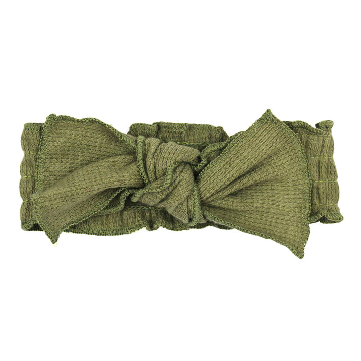 Holiday Thermal Smocked Headband in Twinkle Tree.