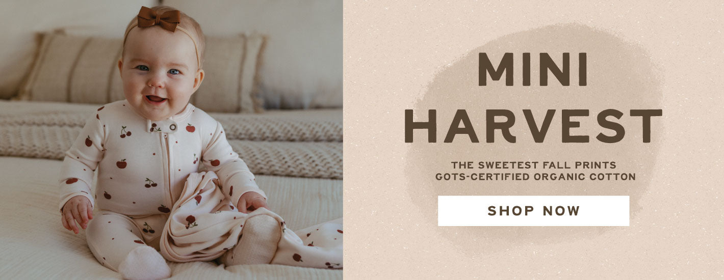 Mini Harvest - The Sweetest Fall Prints - GOTS-Certified Organic Cotton - Shop Now