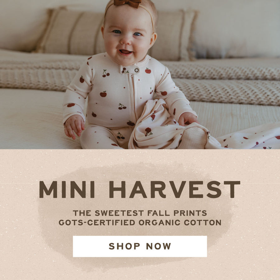 Mini Harvest - The Sweetest Fall Prints - GOTS-Certified Organic Cotton - Shop Now