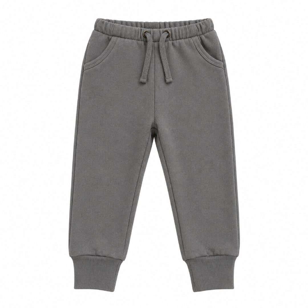 Kids' Cozy Fleece Jogger in Moonstone.