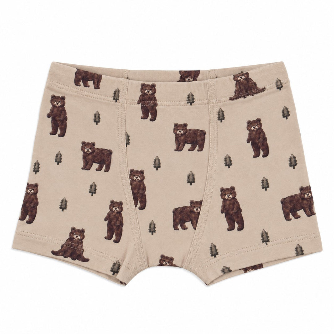 Organic Potty-Training Boxers in Black Bear.