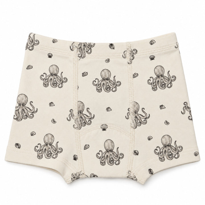 Organic Potty-Training Boxers in Octopus.