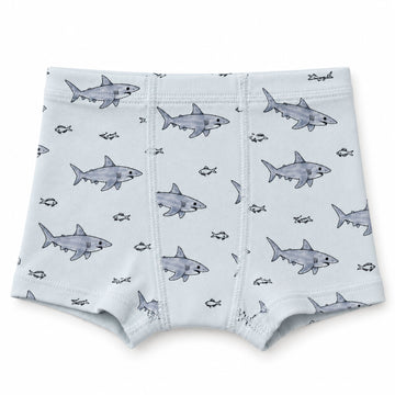 Organic Potty-Training Boxers in Sharks, Flat
