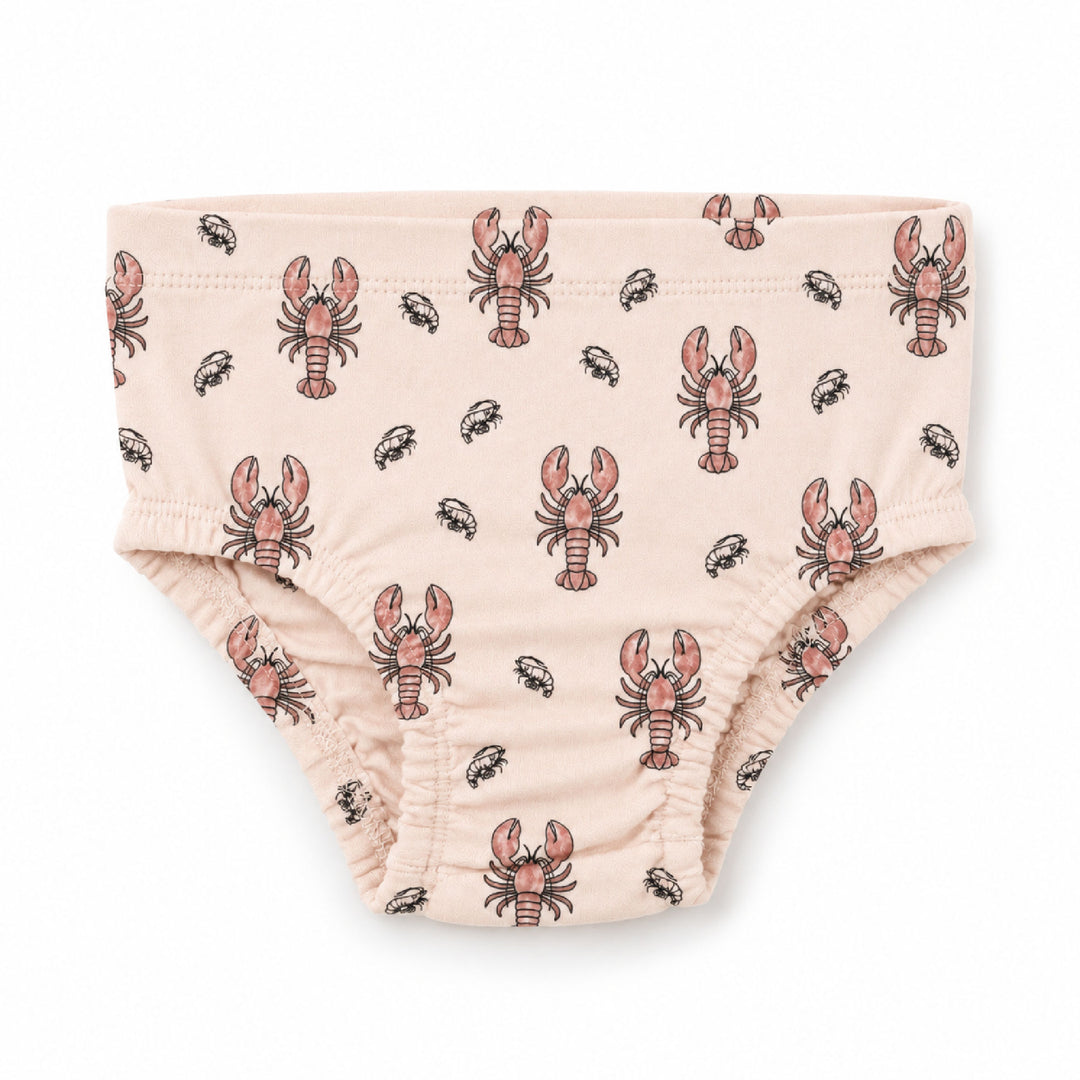 Organic Potty-Training Briefs in Lobster.