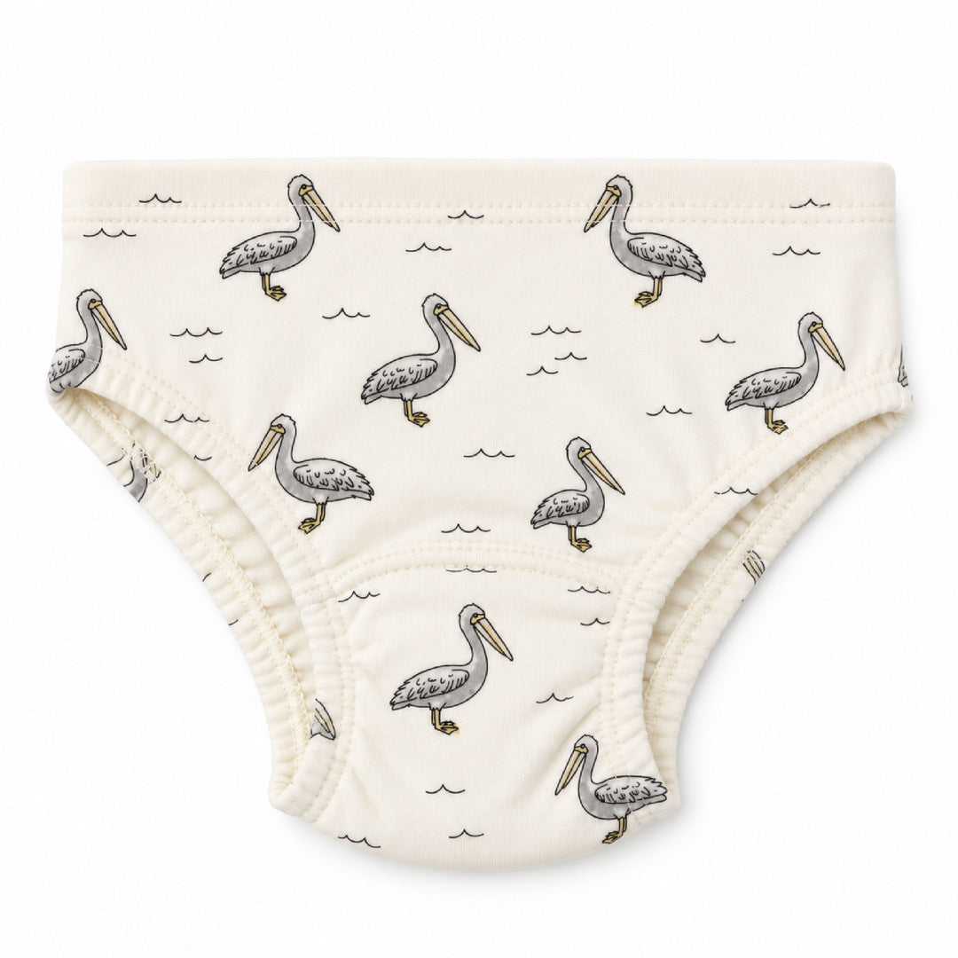 Organic Potty-Training Briefs in Pelican.