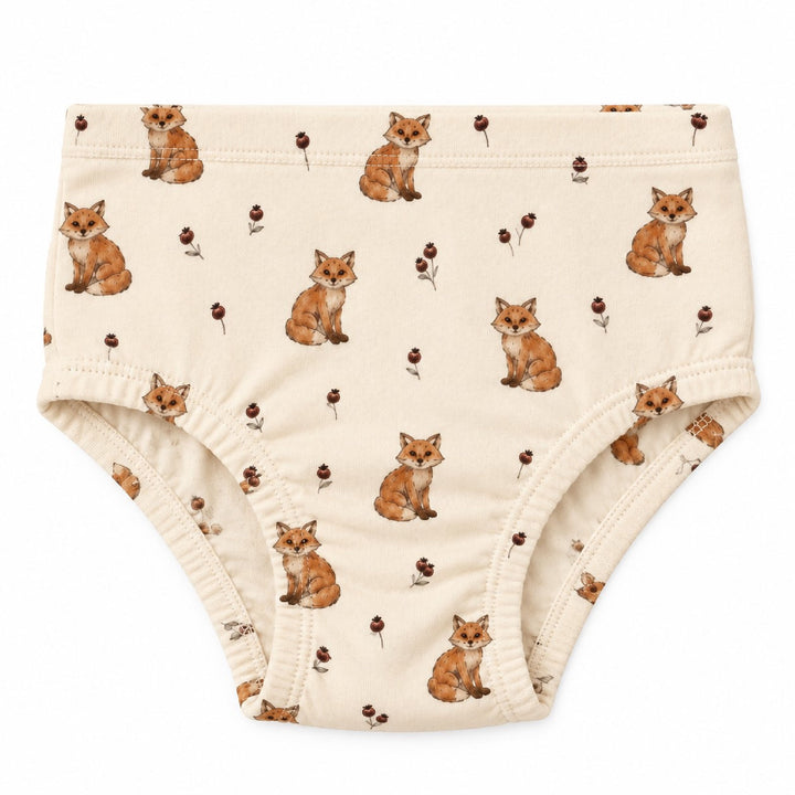 Organic Potty-Training Briefs in Red Fox.
