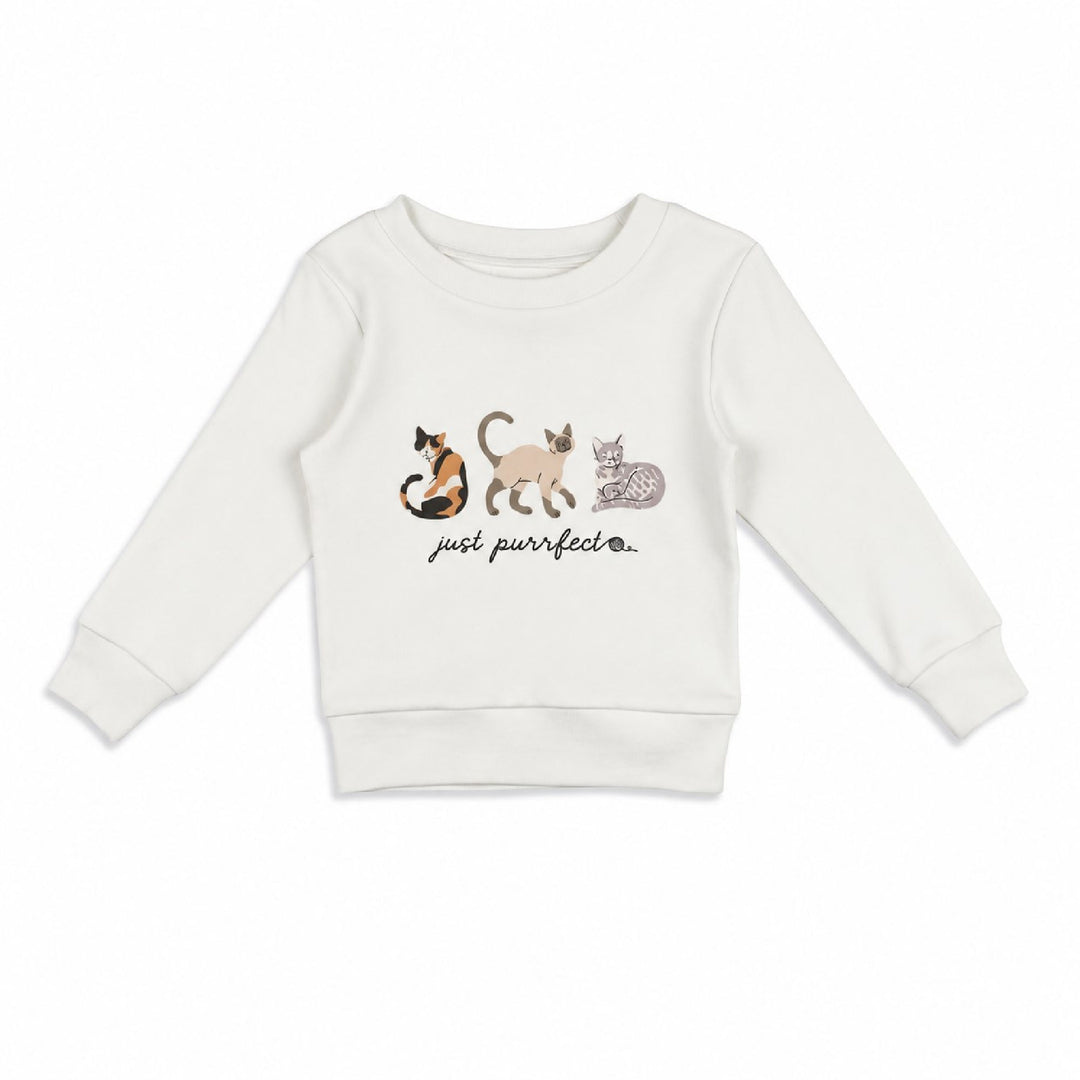 Kids' Organic Crewneck Sweatshirt in 9 Lives.