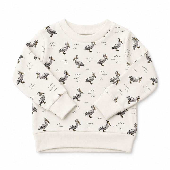 Kids' Organic Crewneck Sweatshirt in Pelican.