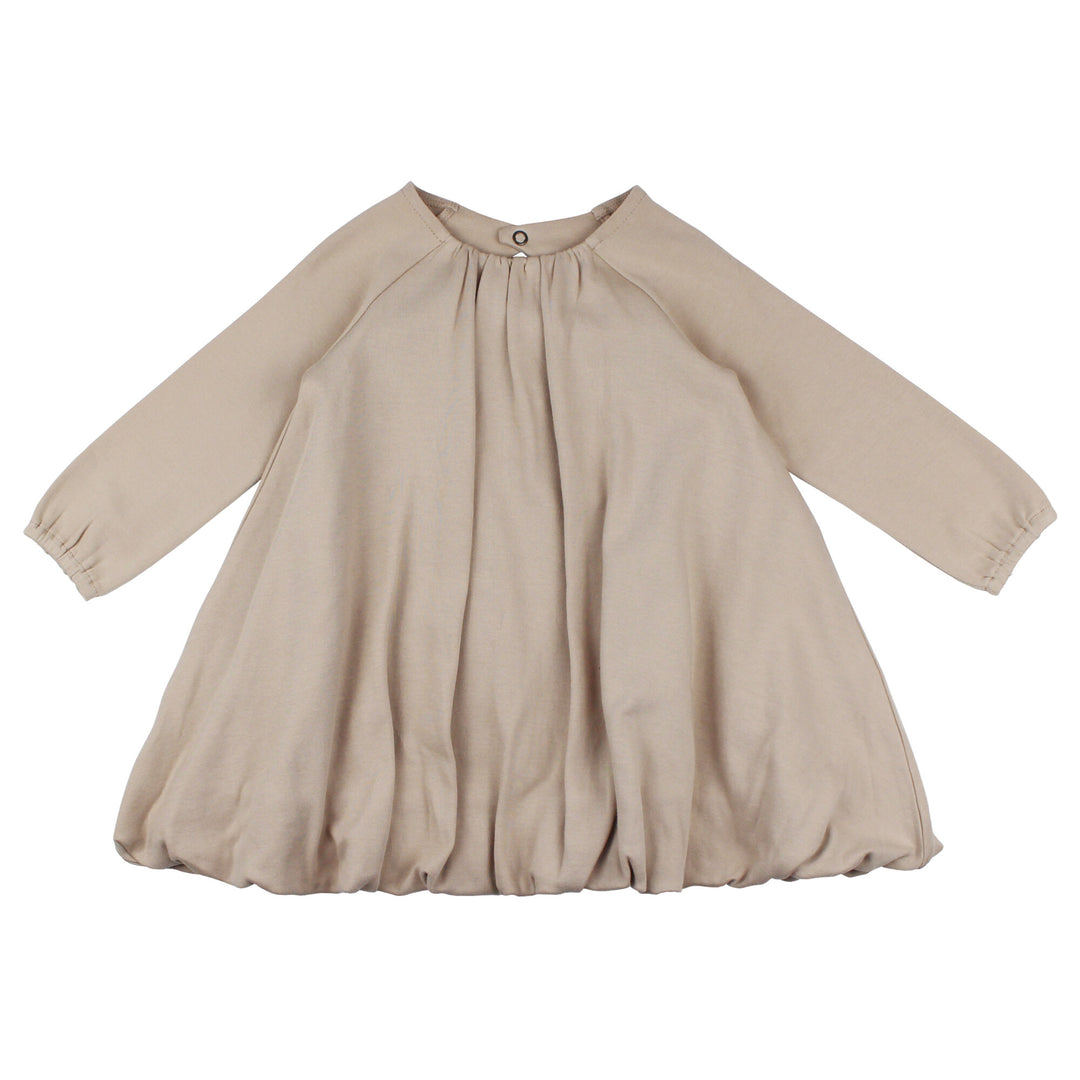 Oatmeal | Kid's Organic Bubble Dress 2T Oatmeal | Kid's Organic Bubble Dress 2T