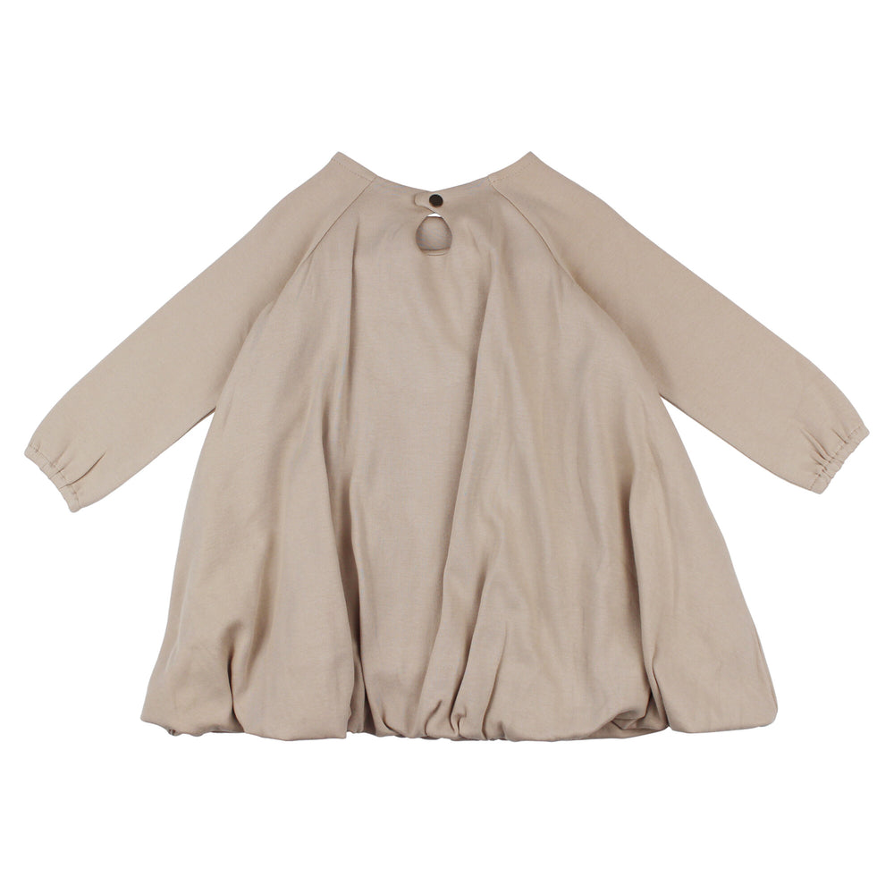 bubble long sleeve dress Oatmeal