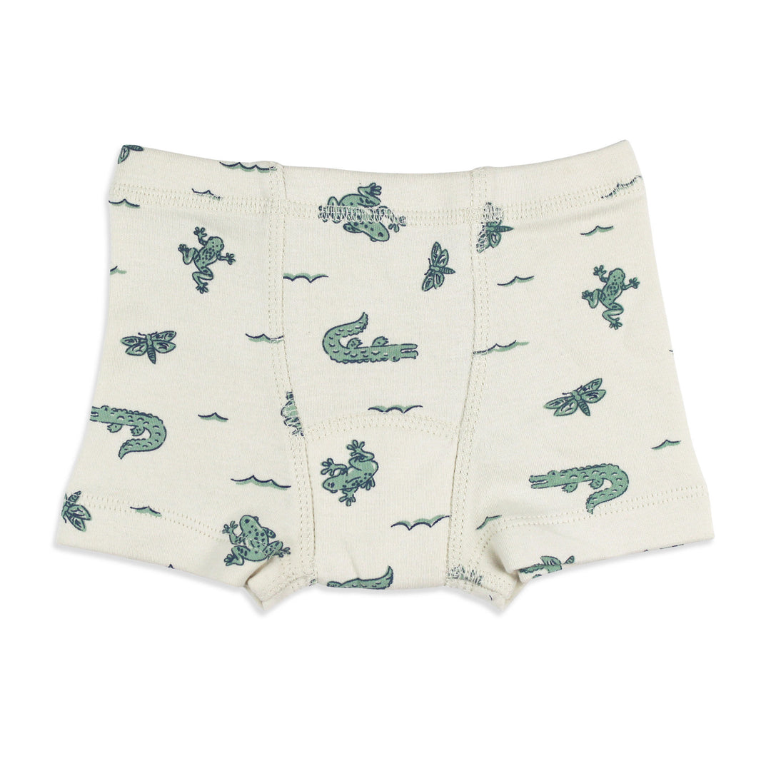 Organic Potty-Training Boxers in Alligator.