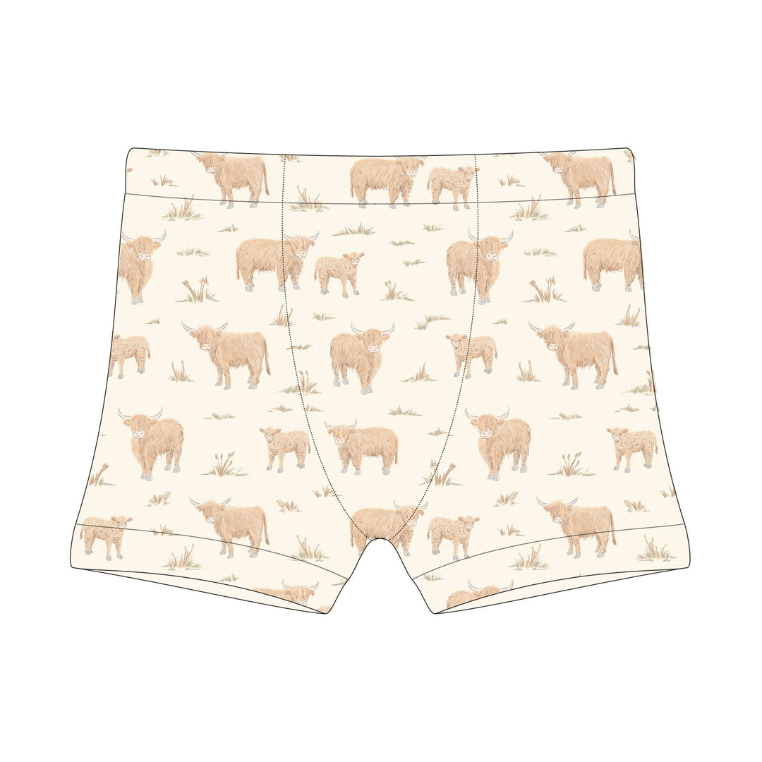 Organic Potty-Training Boxers in Highland Cow.
