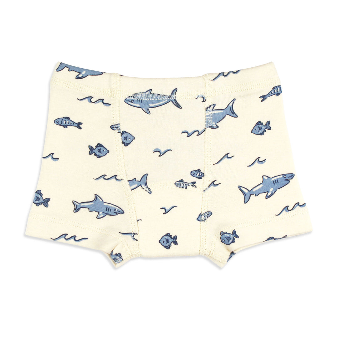 Organic Potty-Training Boxers in Shark.