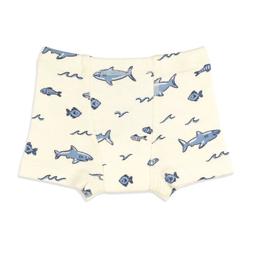 Organic Potty-Training Boxers in Shark.