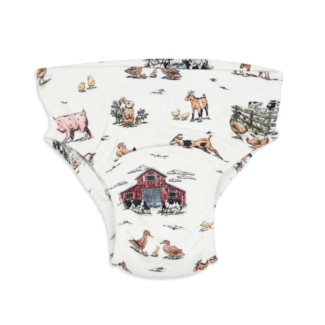 Organic Potty-Training Briefs in Farm Friends.