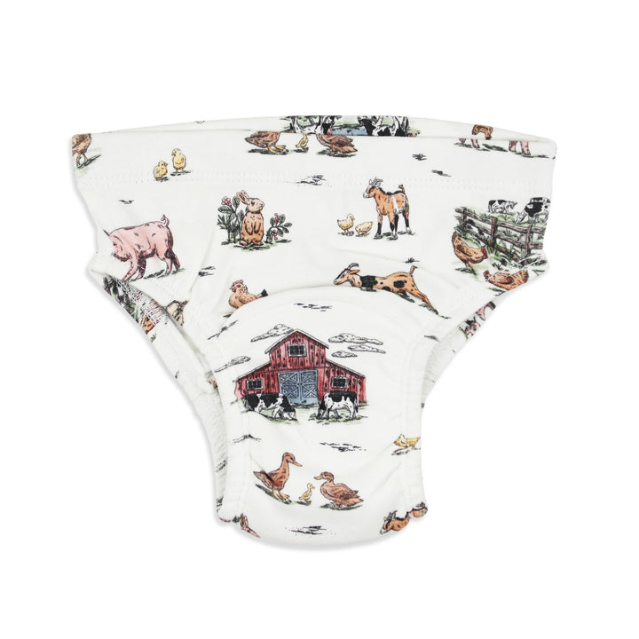 Organic Potty-Training Briefs in Farm Friends.