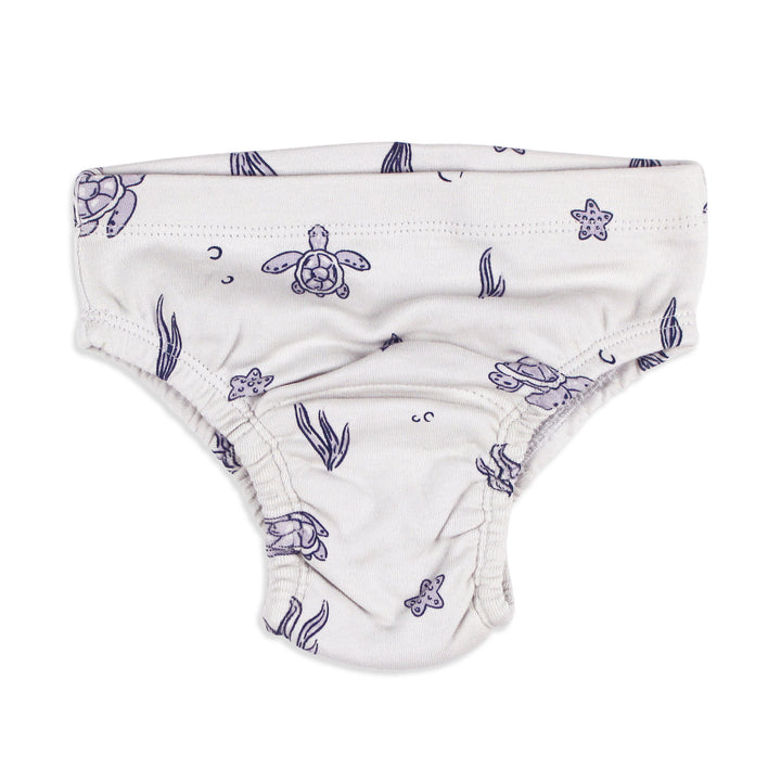 Organic Potty-Training Briefs in Sea Turtle.