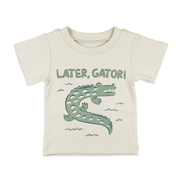 Kids' Organic Boxy Tee in Alligator.
