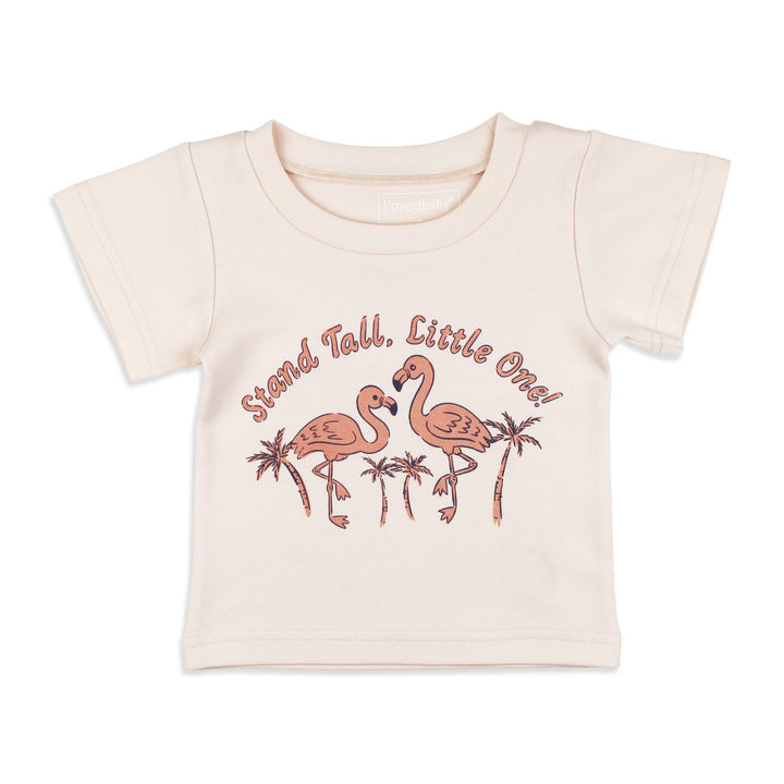Kids' Organic Boxy Tee in Flamingo.
