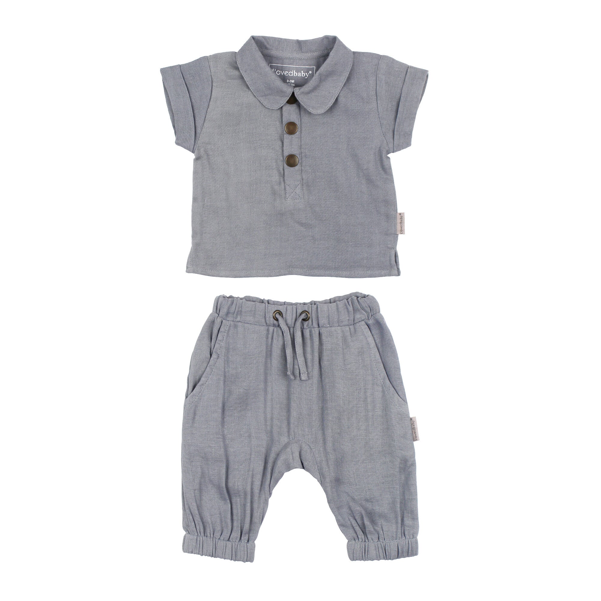 Blueberry | Organic Muslin Tee & Harem Pant Set – L'ovedbaby