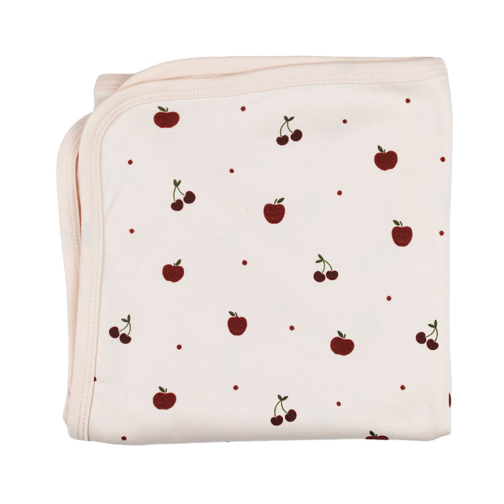 Organic Blanket in Cherry Apple.