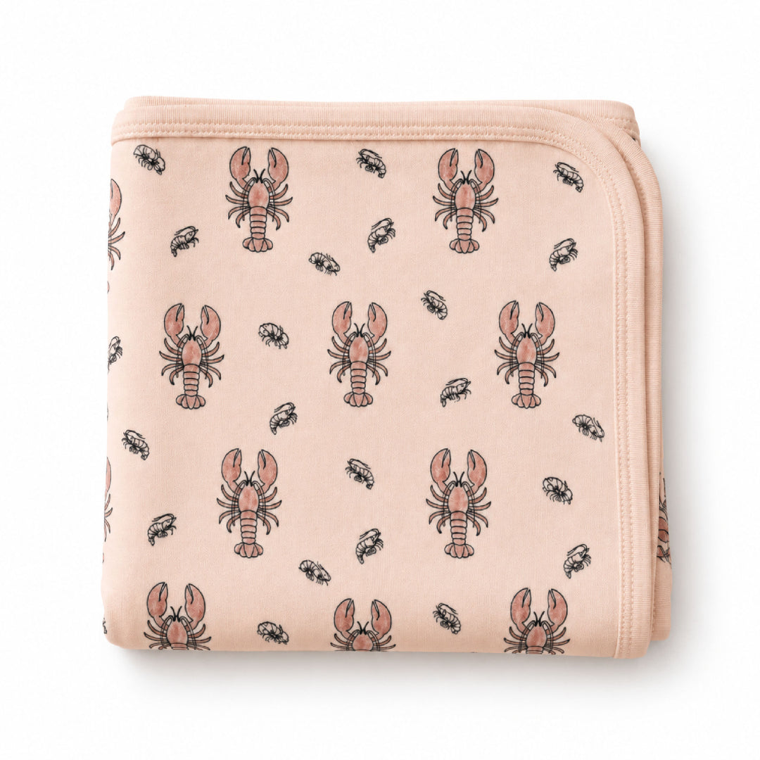 Organic Blanket in Lobster.