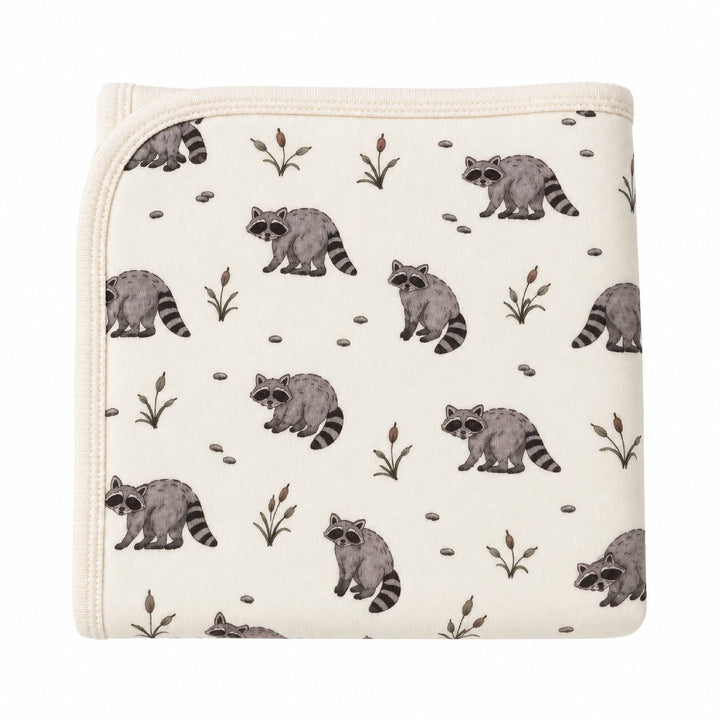 Organic Blanket in Raccoon.