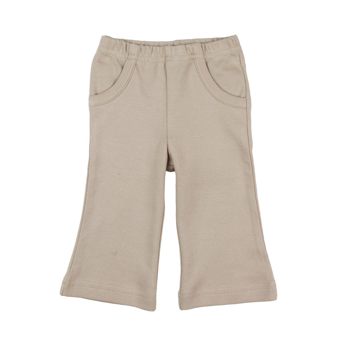 Organic Bootcut Pant in Oatmeal.