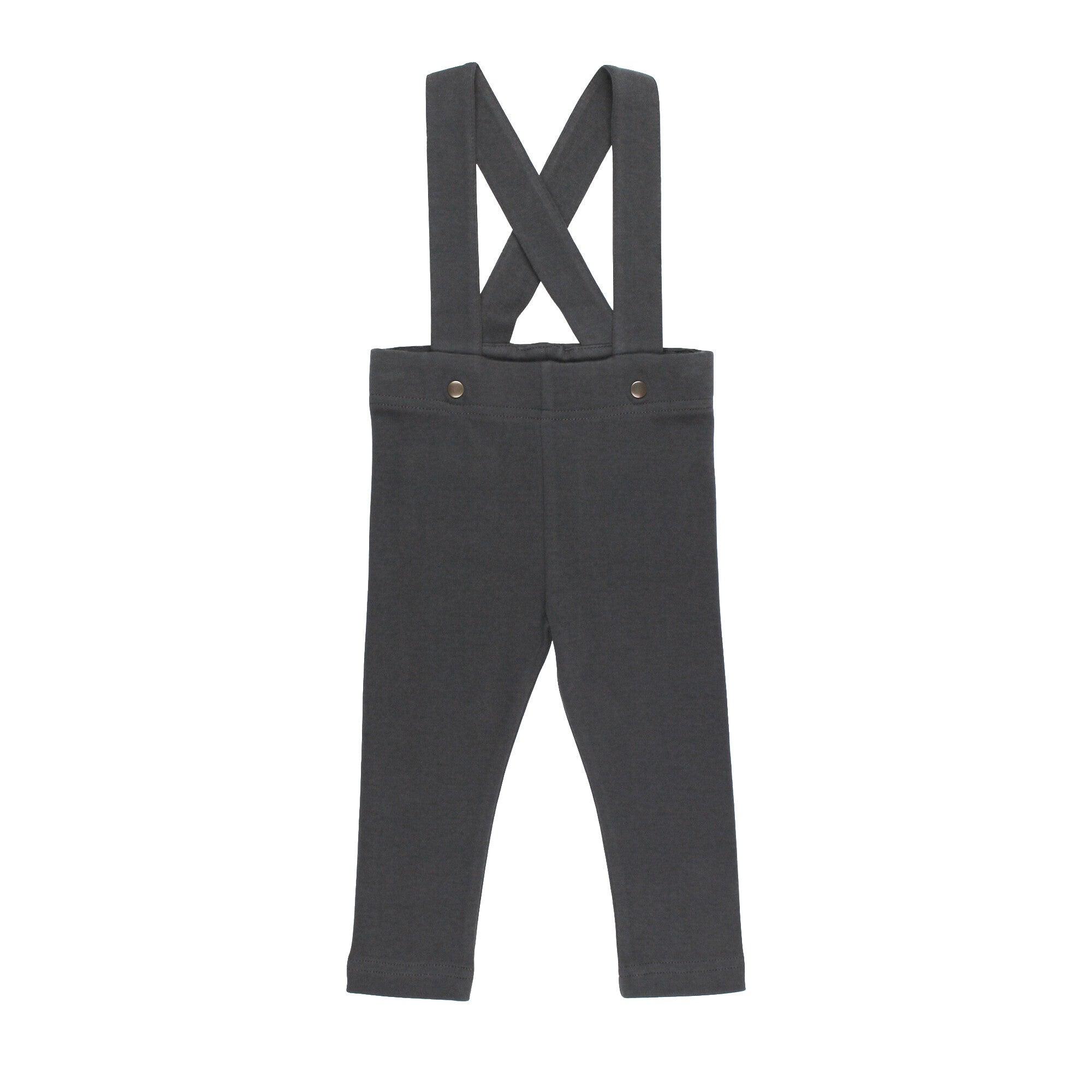 Charcoal | Organic Suspender Pant – L'ovedbaby