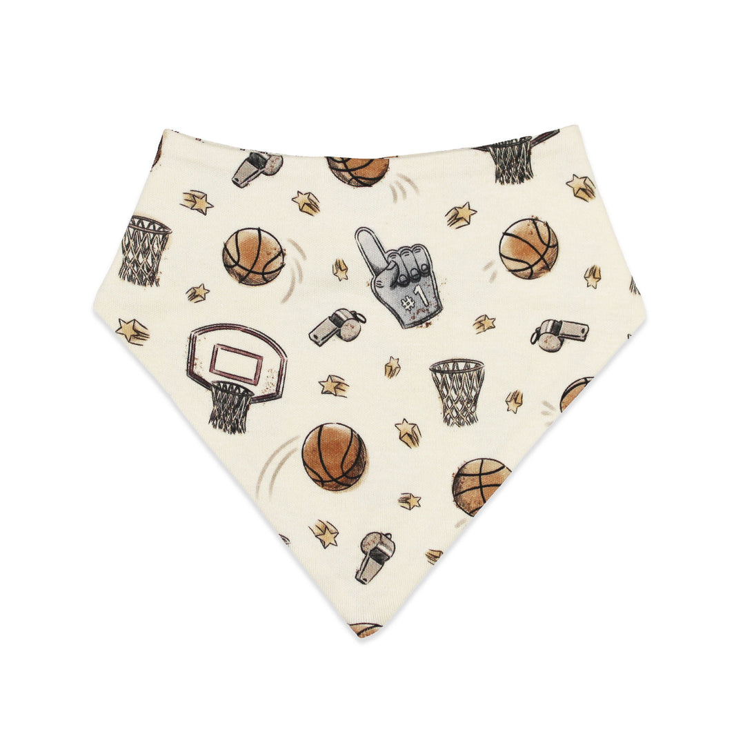 Organic Bandana Bib in Hoops.