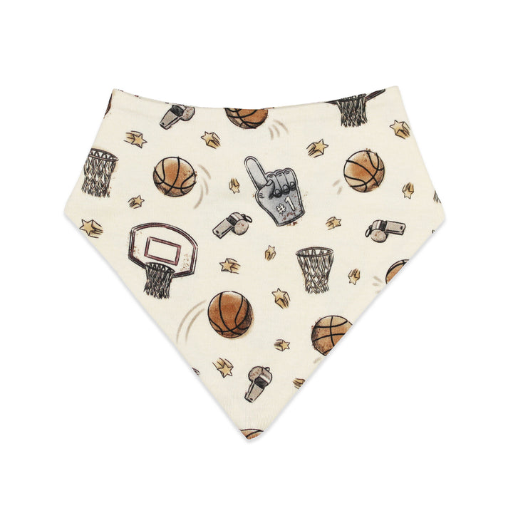 Organic Bandana Bib in Hoops.