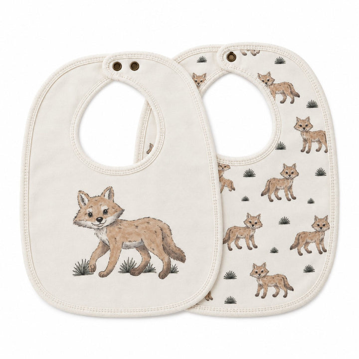 Organic Reversible Bib in Coyote.
